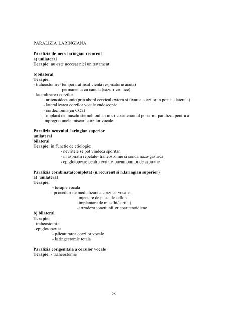 protocoale terapeutice in otorinolaringologie si chirurgia capului