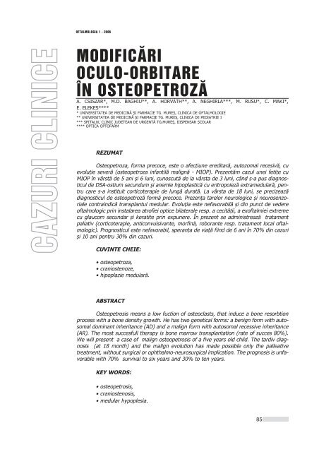 Interior 1_2006.qxd - Oftalmologia.ro