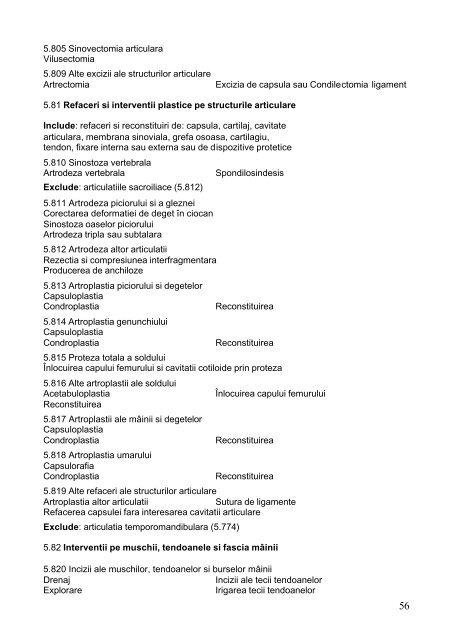 Clasificatia internationala a interventiilor chirurgicale - DRG