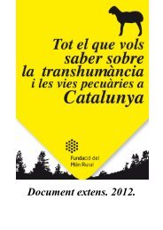 Document extens. 2012. - Fundació del Món Rural