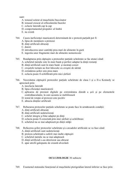 Tematica şi bibliografia pentru examenul de licenţă la Facultatea De ...