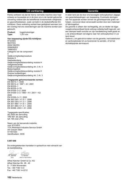 HDS 9/16-4 ST Gas HDS 9/16-4 ST Gas LPG HDS 12/14-4 ... - Kärcher