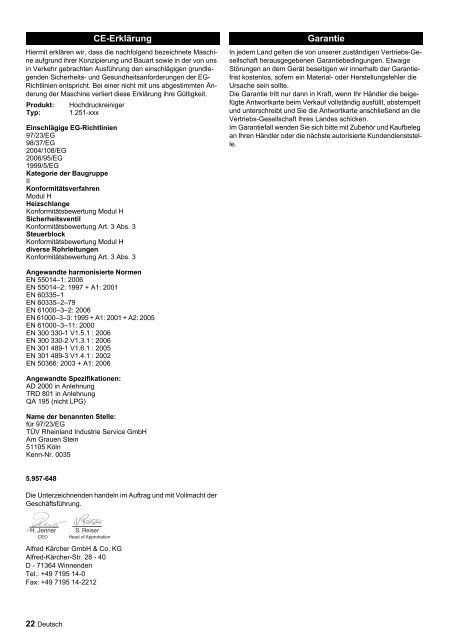 HDS 9/16-4 ST Gas HDS 9/16-4 ST Gas LPG HDS 12/14-4 ... - Kärcher