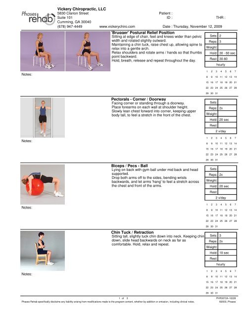 Brugger Postural Relief Position Pectorals Corner Doorway