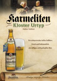 Produktdatenblatt - Karmeliten Brauerei Straubing