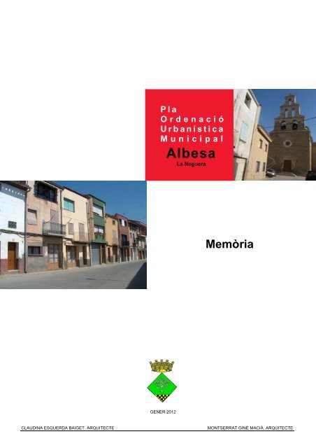 Memòria - Consell Comarcal de la Noguera