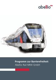 Programm zur Barrierefreiheit Abellio Rail NRW Gmbh