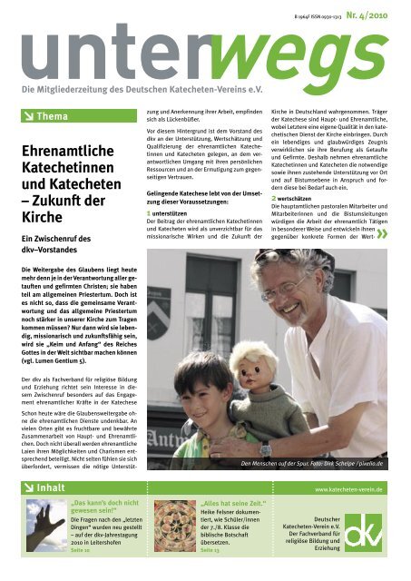 Ehrenamtliche Katechetinnen und Katecheten – Zukunft der Kirche