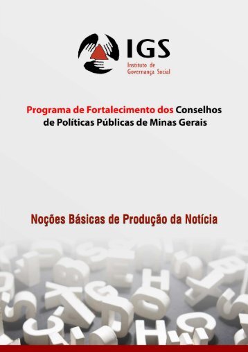 Cartilha noções de jornalismo final - Portal Conselhos MG