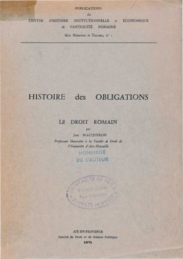 macqueron_obligation.. - Histoire du droit