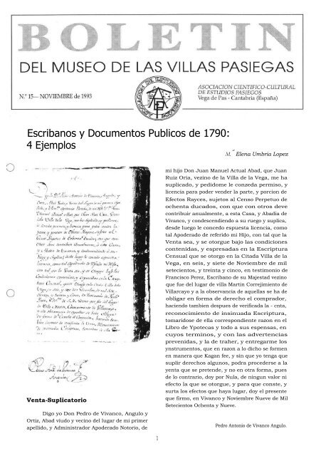 Escribanos y Documentos Publicos de 1790: 4 Ejemplos