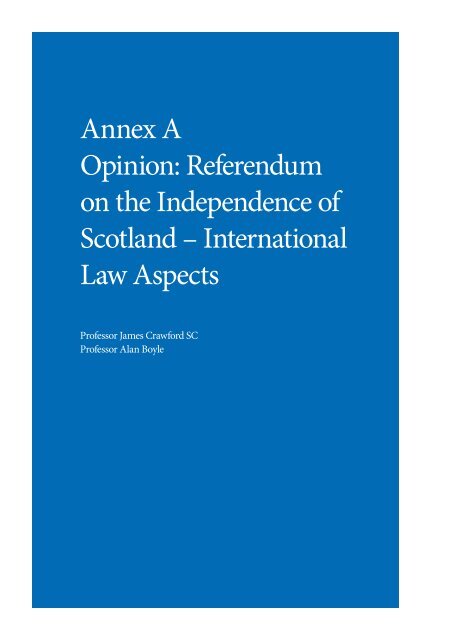 Referendum on the Independence of Scotland ... - Gov.uk