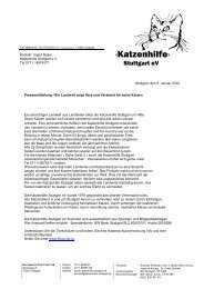 lesen Sie hier weiter - Katzenhilfe Stuttgart eV