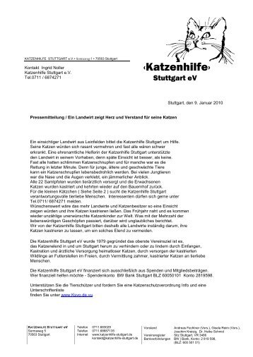 lesen Sie hier weiter - Katzenhilfe Stuttgart eV