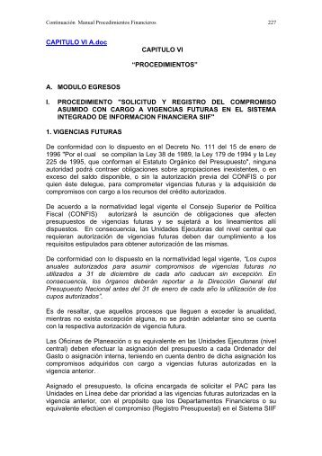 CAPITULO VI A.doc CAPITULO VI - Ministerio de Defensa