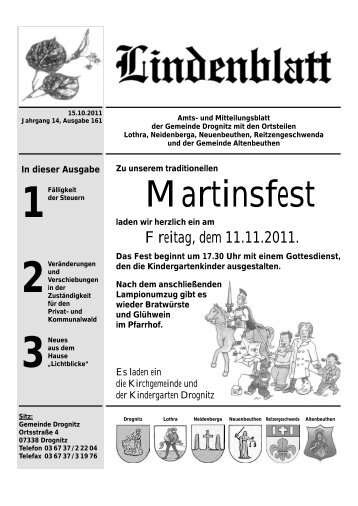 Martinsfest - Gemeinde Kaulsdorf(Saale)
