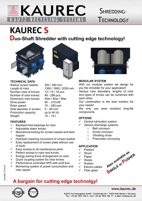 kaurec d - KAUTZ Vorrichtungsbau GmbH