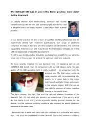 Beurteilung der KavoLux 540 LED - KaVo Dental