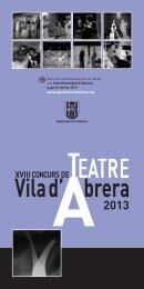 concurs de teatre vila d'abrera - Ajuntament d'Abrera