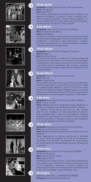 concurs de teatre vila d'abrera - Ajuntament d'Abrera