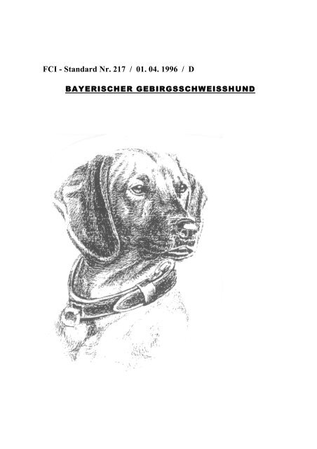 FCI - Standard Nr. 217 - Klub für Bayerische Gebirgsschweißhunde ...