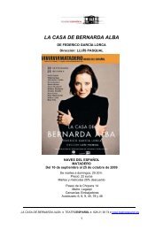 LA CASA DE BERNARDA ALBA - Teatro Español