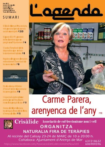 Carme Parera, arenyenca de l'any P 13 - L'Agenda