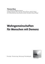 Wohngemeinschaften für Menschen mit Demenz