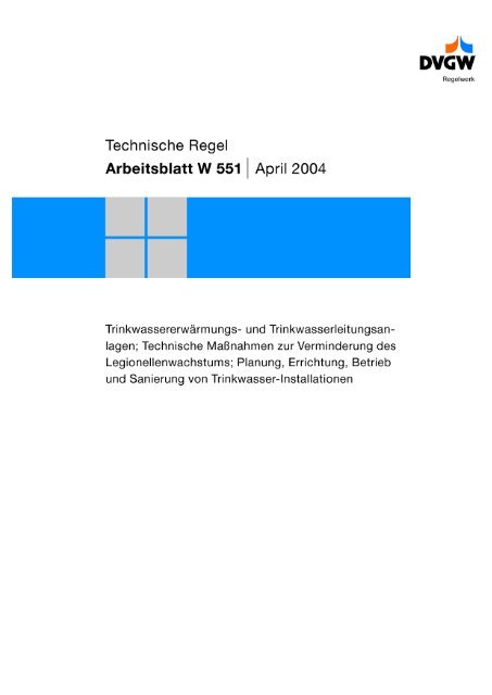 DVGW-Arbeitsblatt W 551