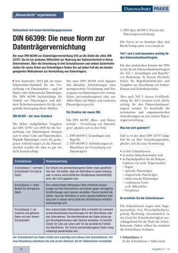 DIN 66399: Die neue Norm zur ... - Keck-DSB GmbH