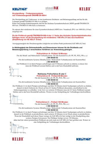 Page 1 Druckpr mit Trin Die Druc Leitungen Rohre un 805 bzw. Sie ...