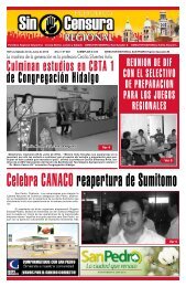 Culminan estudios en CBTA 1 de Congregación ... - Sin Censura