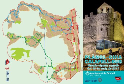 Plànol-Guia Calafell-Bus - Turisme Calafell - Ajuntament de Calafell