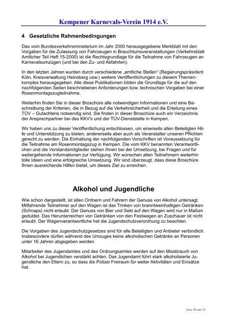 Vorschriften-Hinweise -Rosenmontag 2013.pdf - Kempener ...