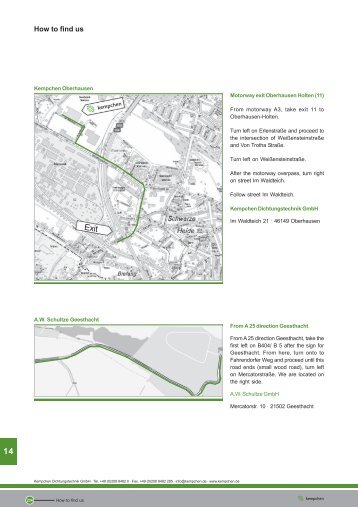 14-234-235 Directions.pmd - Kempchen Dichtungstechnik GmbH