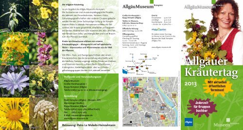 "Allgäuer Kräutertag 2013" (pdf) - Stadt Kempten