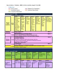 Day at a Glance - Timetable – ISME-12, Cairns, Australia ... - Kenes