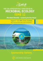 MICROBIAL ECOLOGY ISME 12 - Kenes