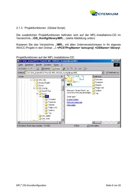 OS-Grundkonfiguration - Actemium