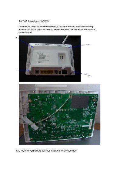 Umbau Speedport W700v