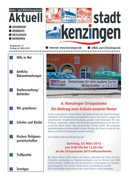 Ausgabe 12 2013 - Kenzingen