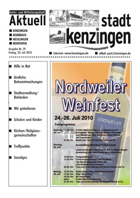 Ausgabe 29 2010 - Kenzingen