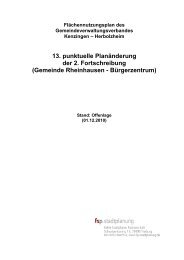 Flächennutzungsplan des ... - Kenzingen