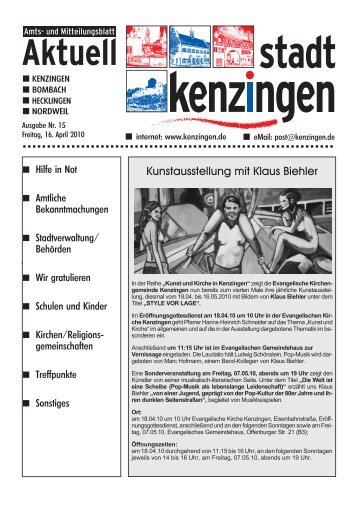 Ausgabe 15 2010 - Kenzingen