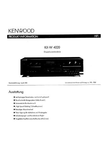 KX-W4020 - Kenwood