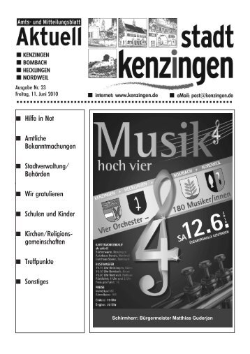 Ausgabe 23 2010 - Kenzingen