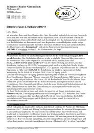 Elternbrief zum 2. Halbjahr 2010/11 - Johannes-Kepler-Gymnasium