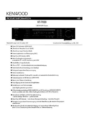 KT-7020 - Kenwood