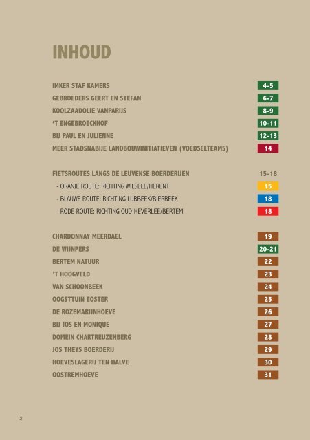 Brochure 'Boerentoeren' - Stad Leuven