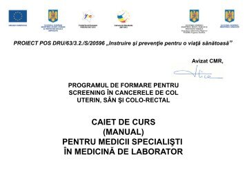 Screening pentru prevenirea_cancerului de col uterin citologie